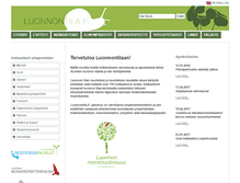 Tablet Screenshot of luonnontila.fi